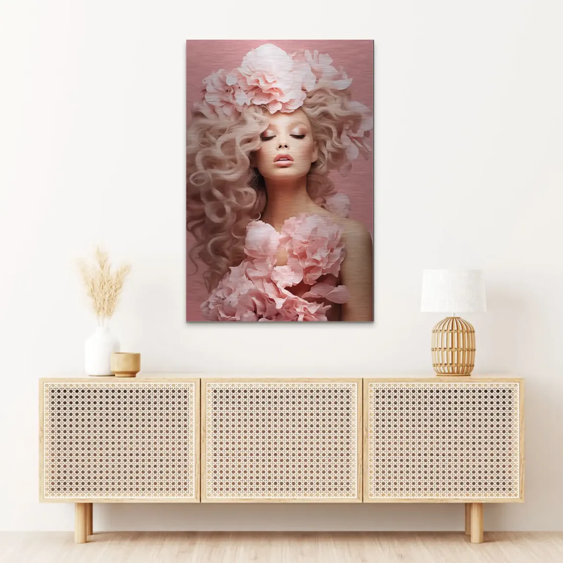 Rose Couture Alu Dibond Bild gebürstet