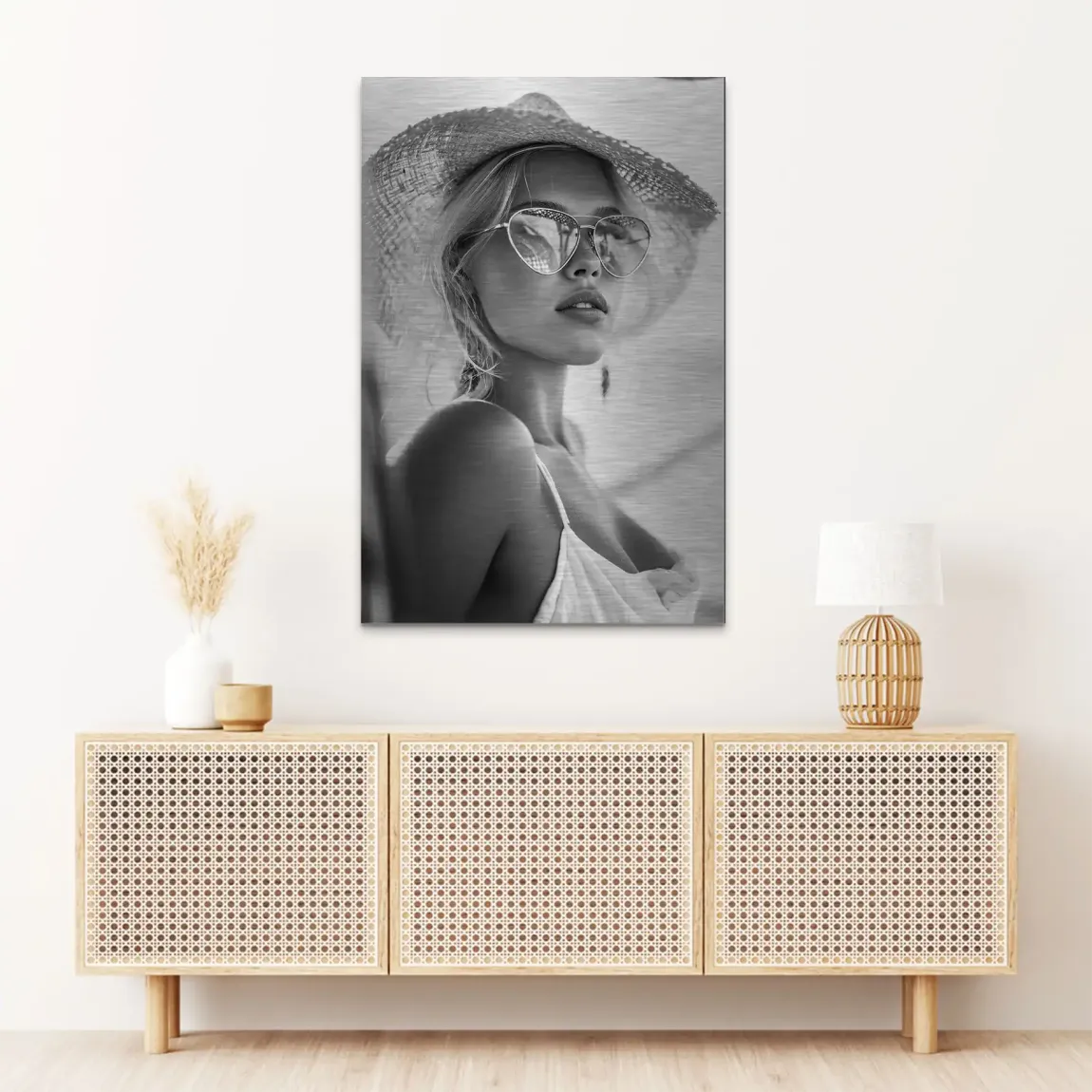 Summer Glam Noir Alu Dibond Bild gebürstet