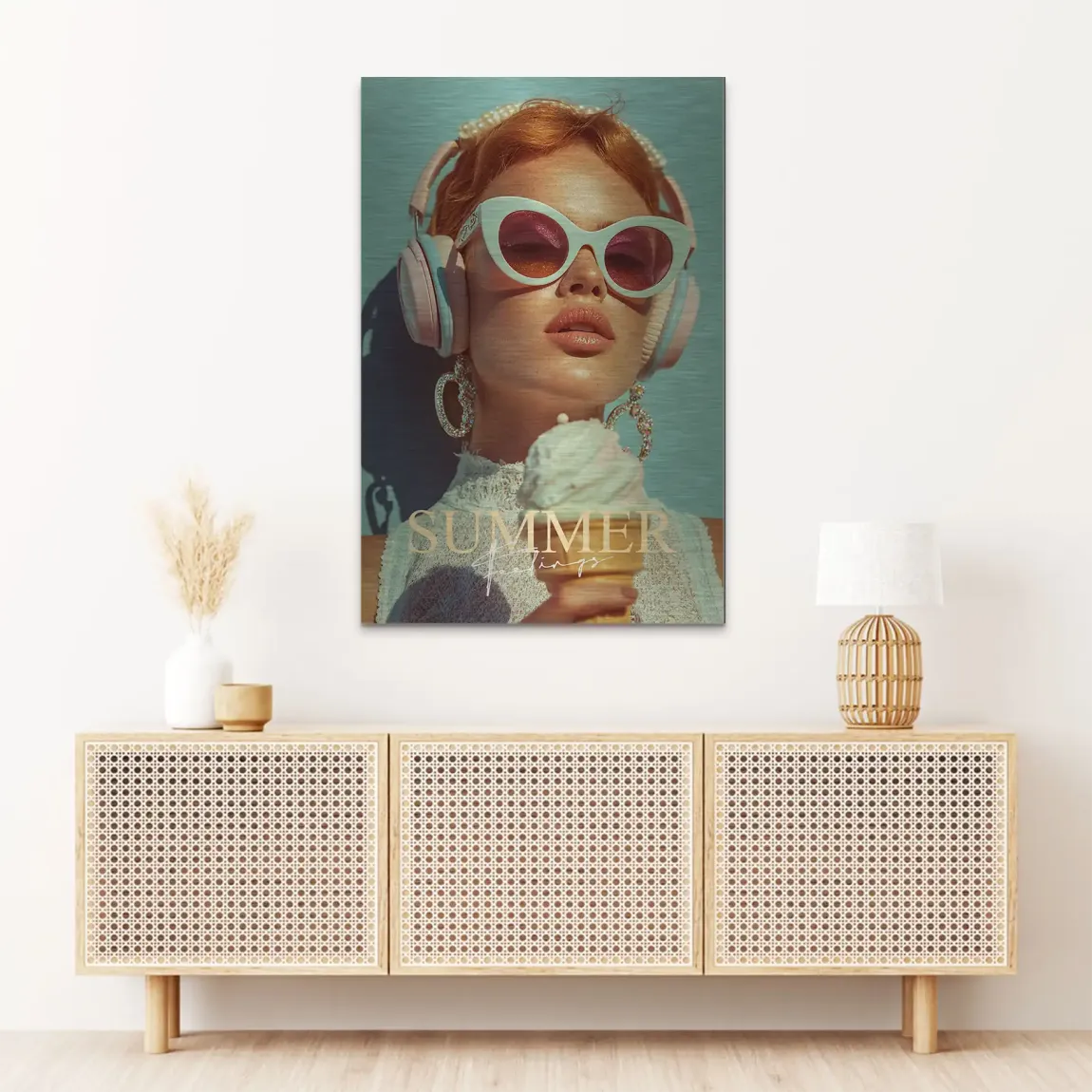 Summerfeeling Alu Dibond Bild gebürstet