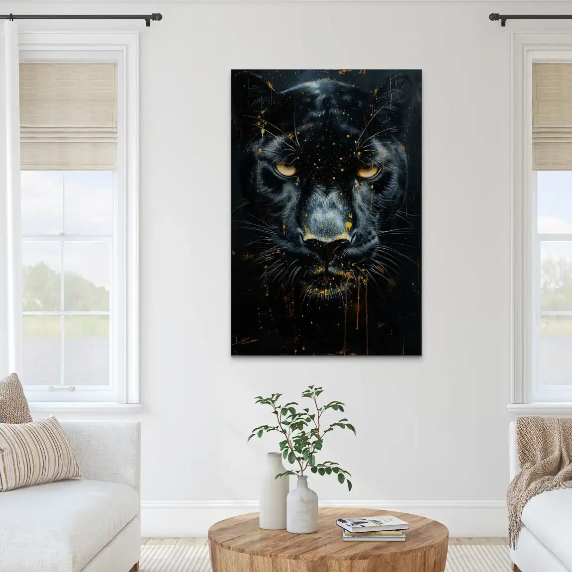 Black Panther Nr.2 AluDibond Gebürstet INGALERIE