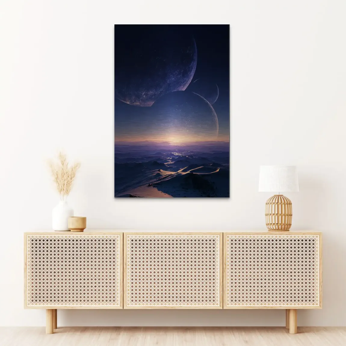 Jenseits der Welt Alu Dibond Bild gebürstet