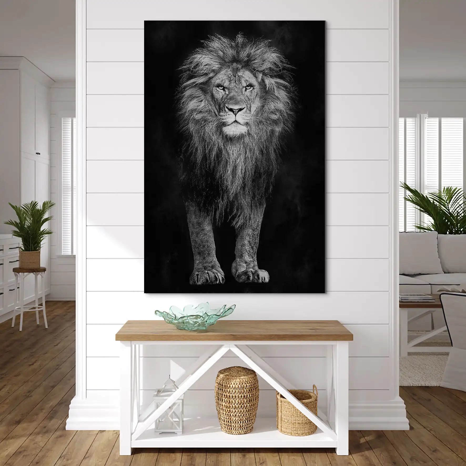 Lion Black Style AluDibond Gebürstet INGALERIE