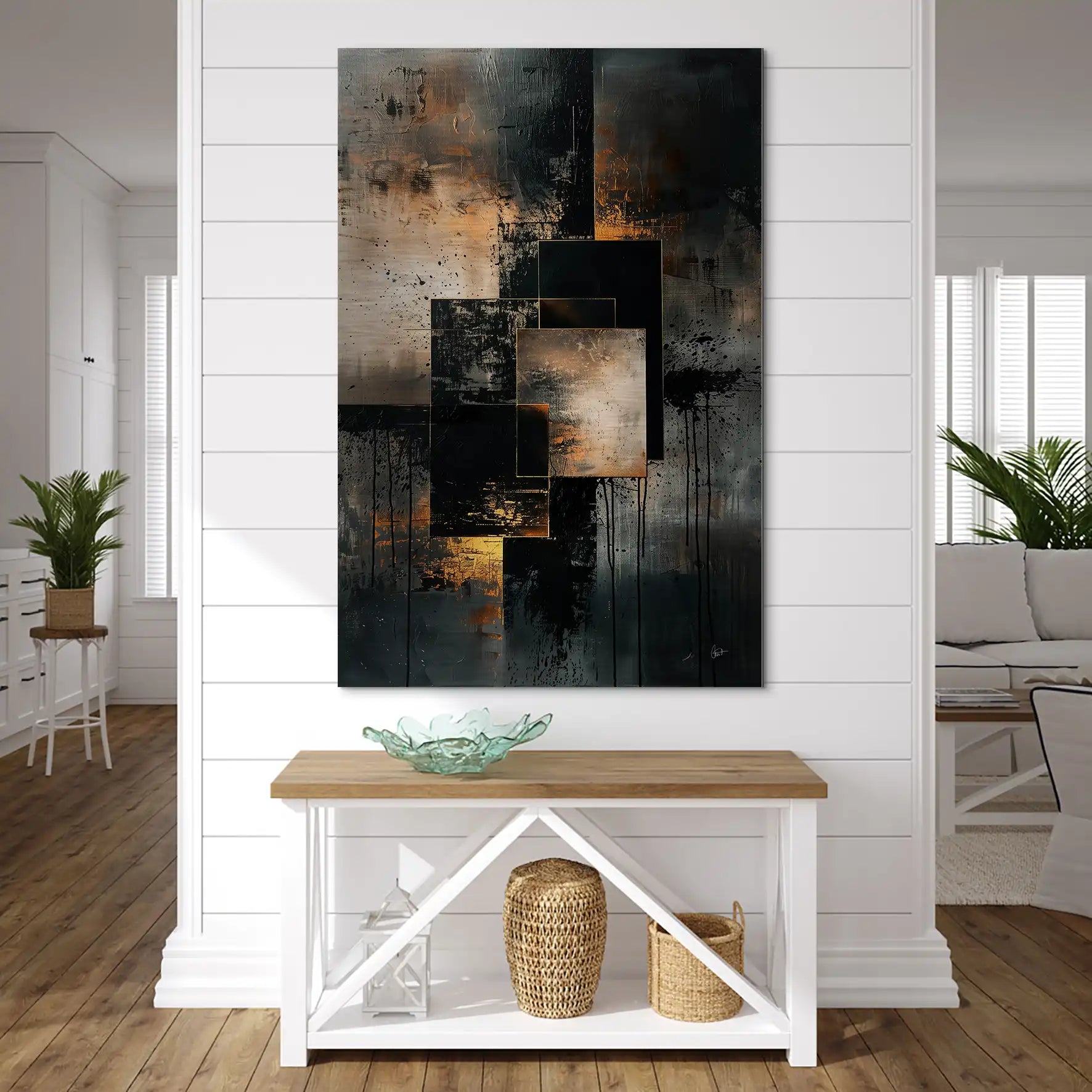 Abstrakt Nr.26 Alu Gebürstet Bild INGALERIE