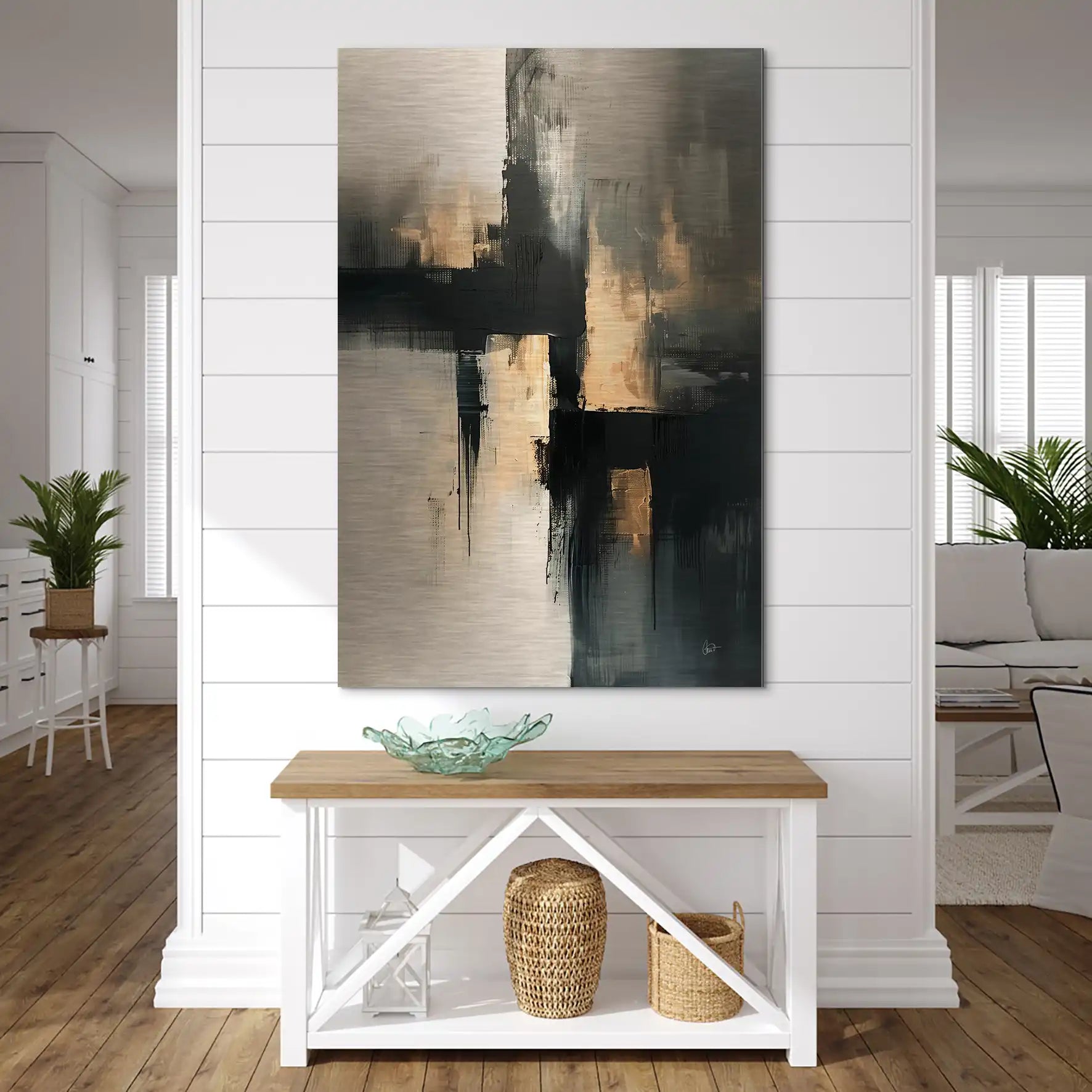 Abstrakt Nr.24 Alu Gebürstet Bild INGALERIE