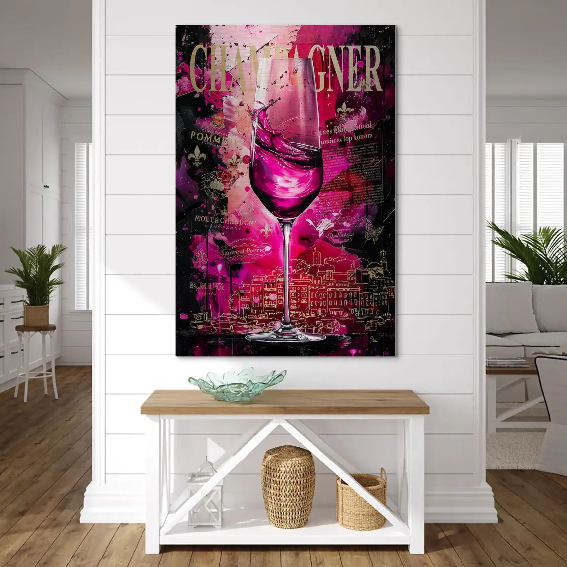 Velvet Royale Champagne Alu Dibond Bild gebürstet INGALERIE