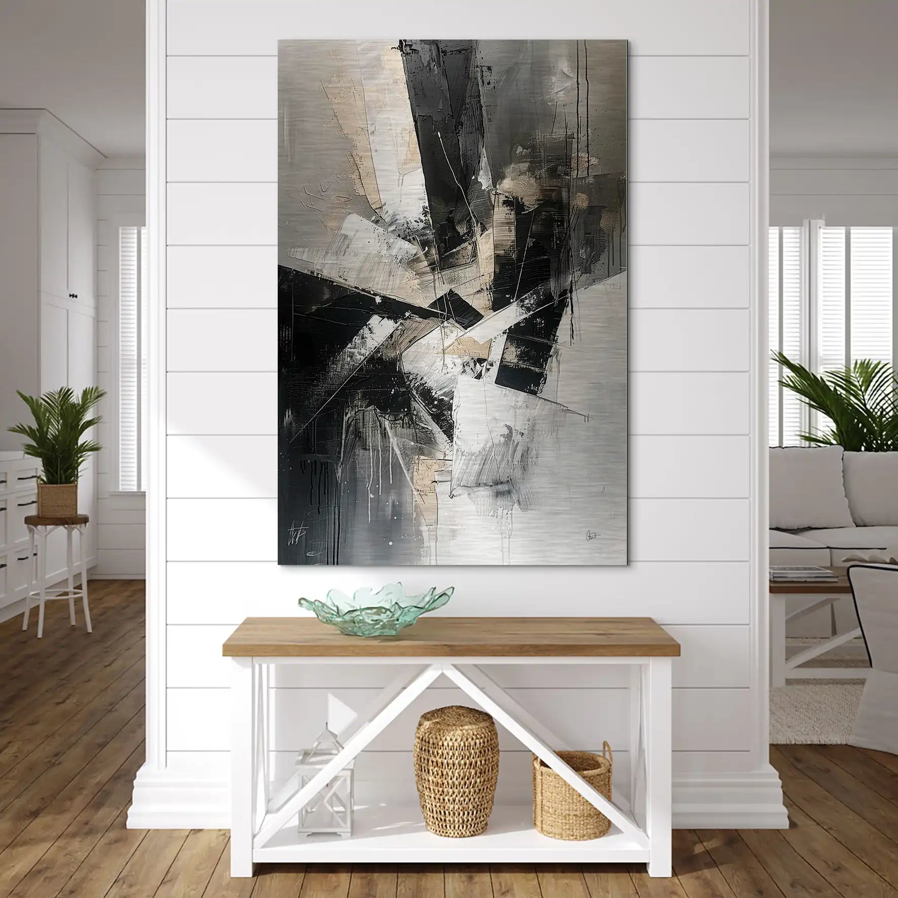 Abstrakt Nr.27 Alu Gebürstet Bild INGALERIE