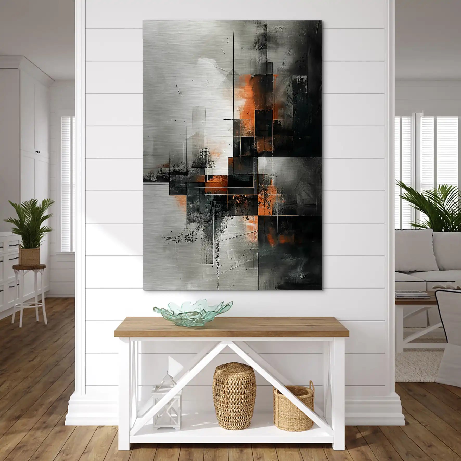 Abstrakt Nr.25 Alu Gebürstet Bild INGALERIE