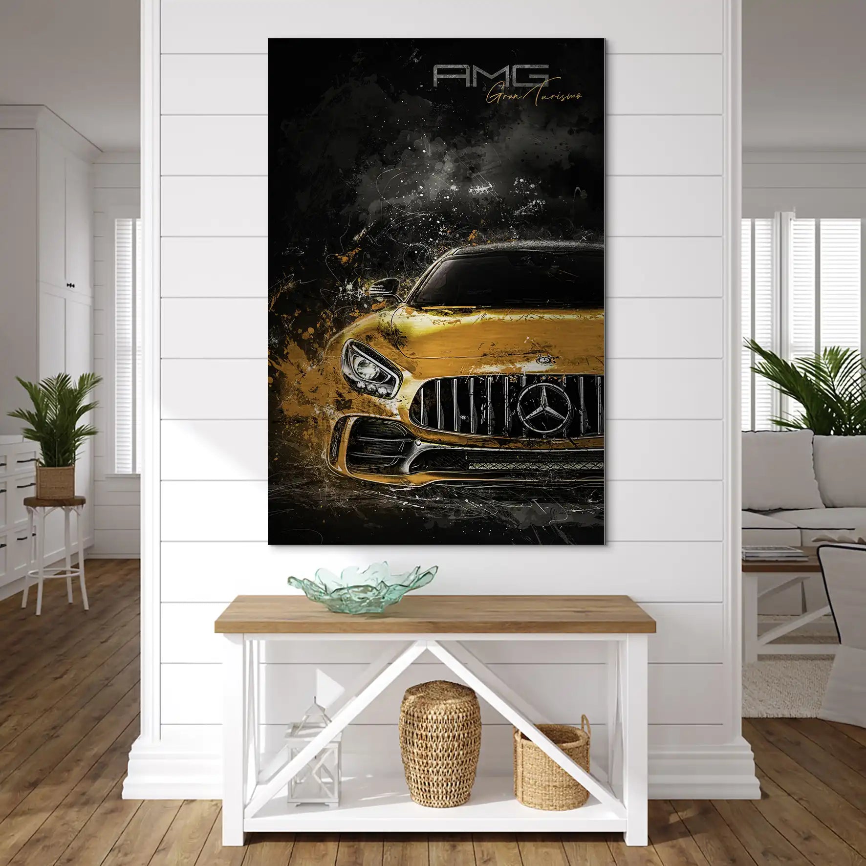 Mercedes AMG GT Modern Art Alu Gebürstet INGALERIE