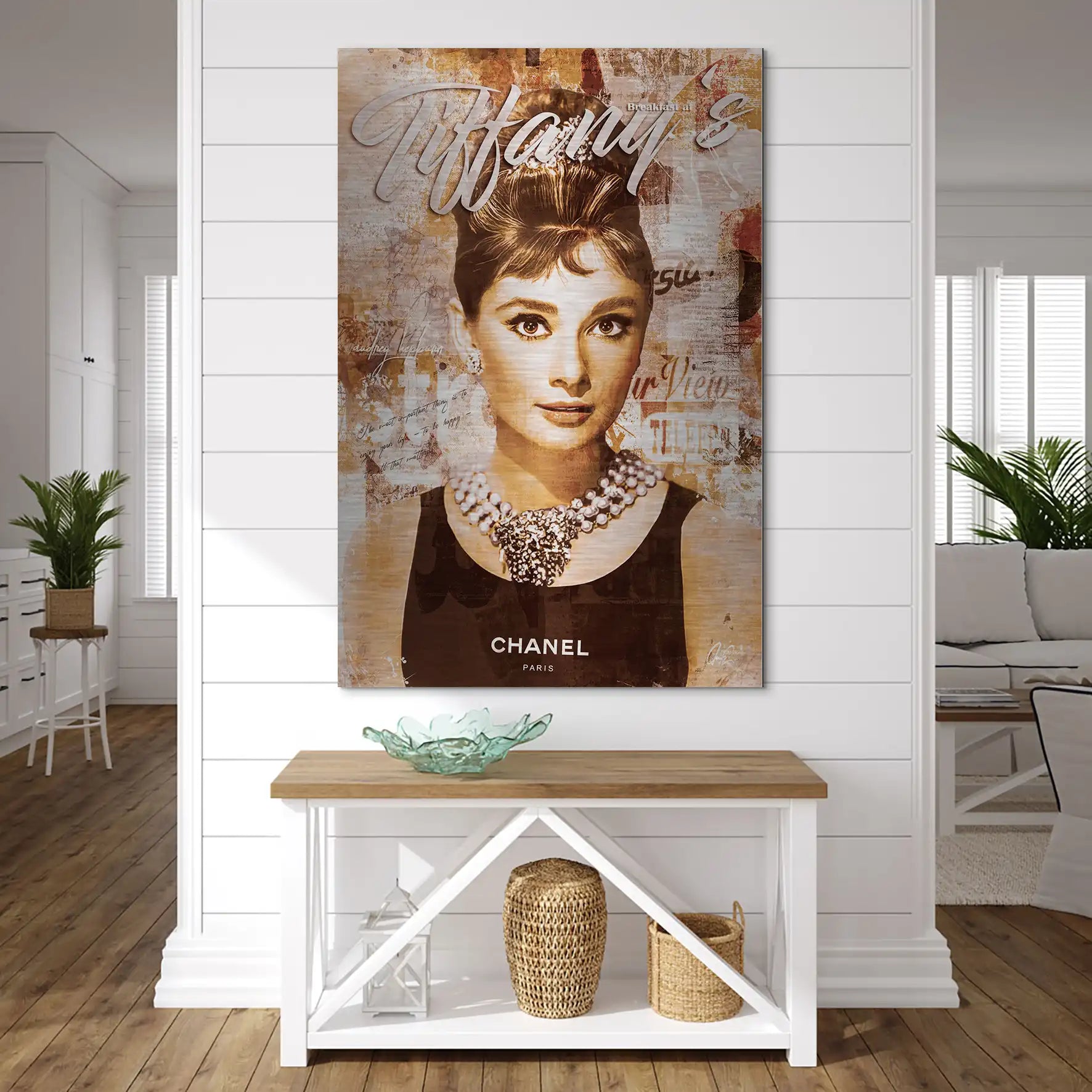 Audrey Tiffany Retro Art AluDibond Gebürstet INGALERIE