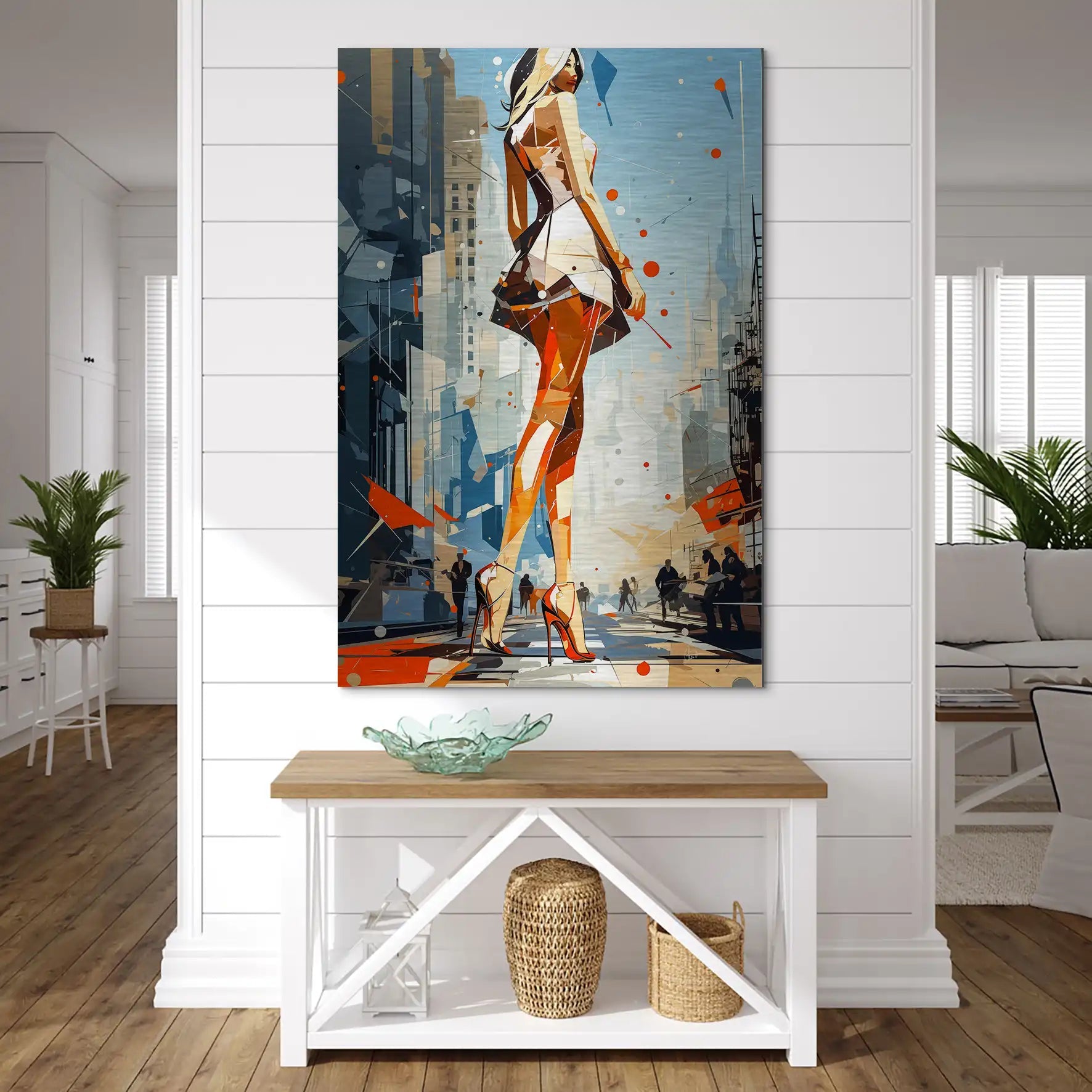 City Walk New York Pop Art AluDibond Gebürstet INGALERIE