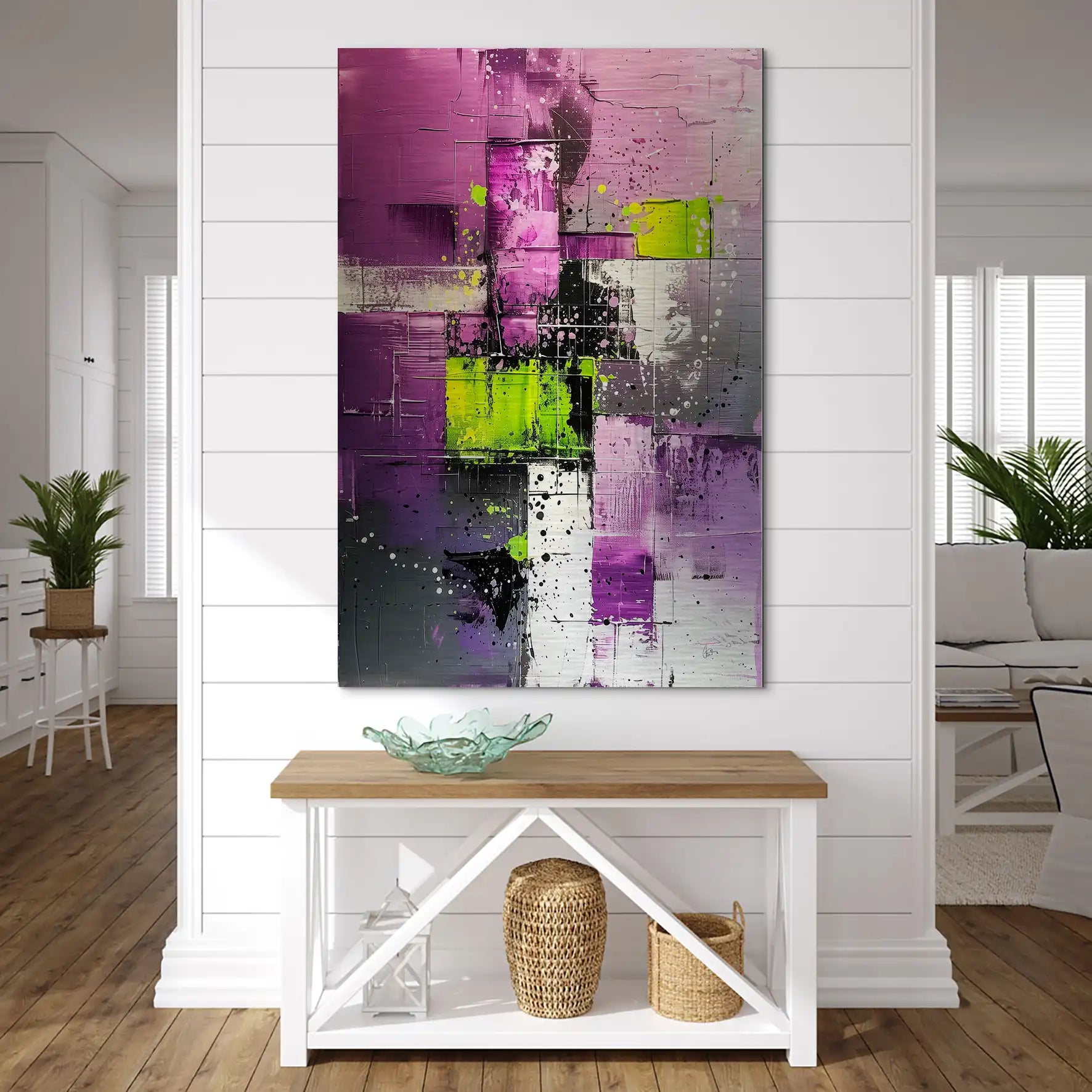 Abstrakt Nr.22 Alu Gebürstet Bild INGALERIE