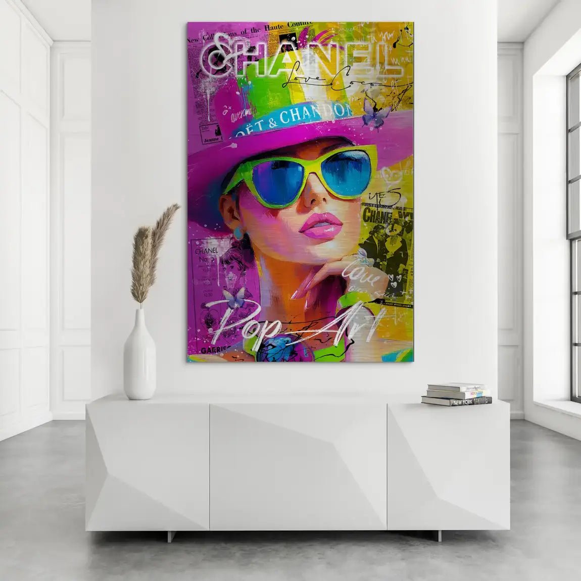 Chanel Pop Art Beauty Nr.4 AluDibond Gebürstet INGALERIE