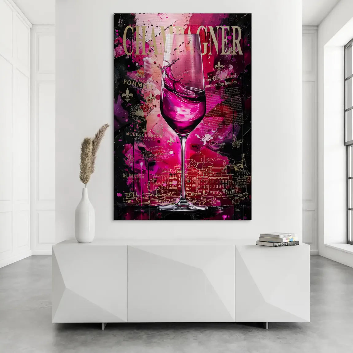Velvet Royale Champagne Alu Dibond Bild gebürstet INGALERIE