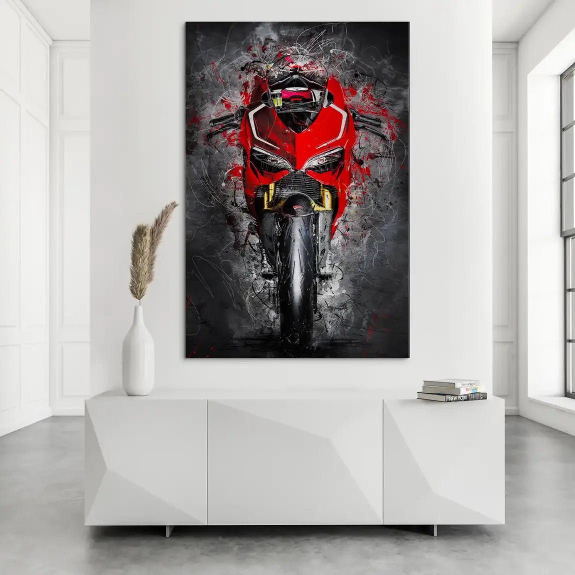 Ducati Panigale Abstrakt Nr.4 AluDibond Gebürstet INGALERIE