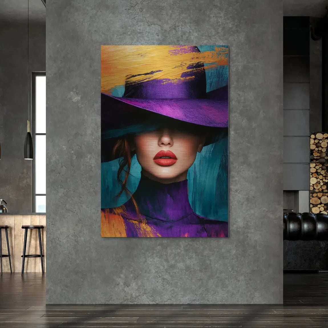 Queen of Color Alu Dibond Bild gebürstet INGALERIE