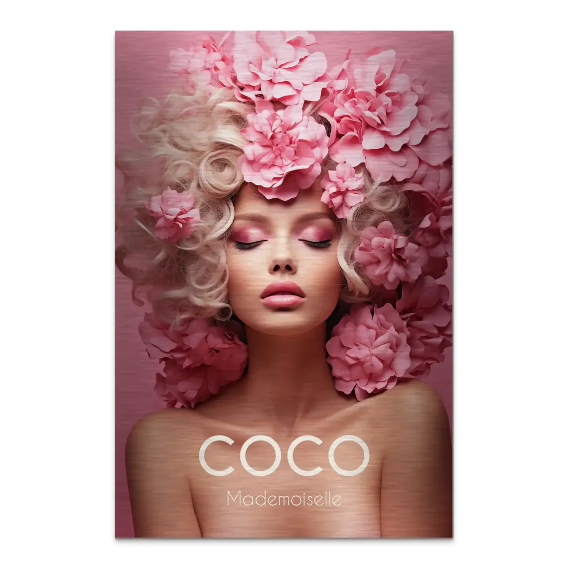Coco Pink Elegance Alu Dibond Bild gebürstet