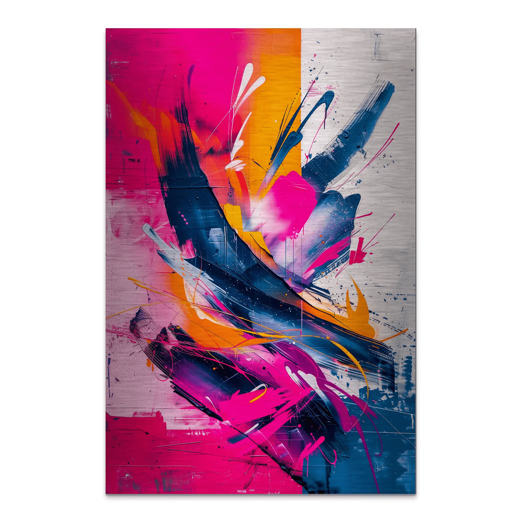 Abstrakt Nr.23 Alu Gebürstet Bild INGALERIE