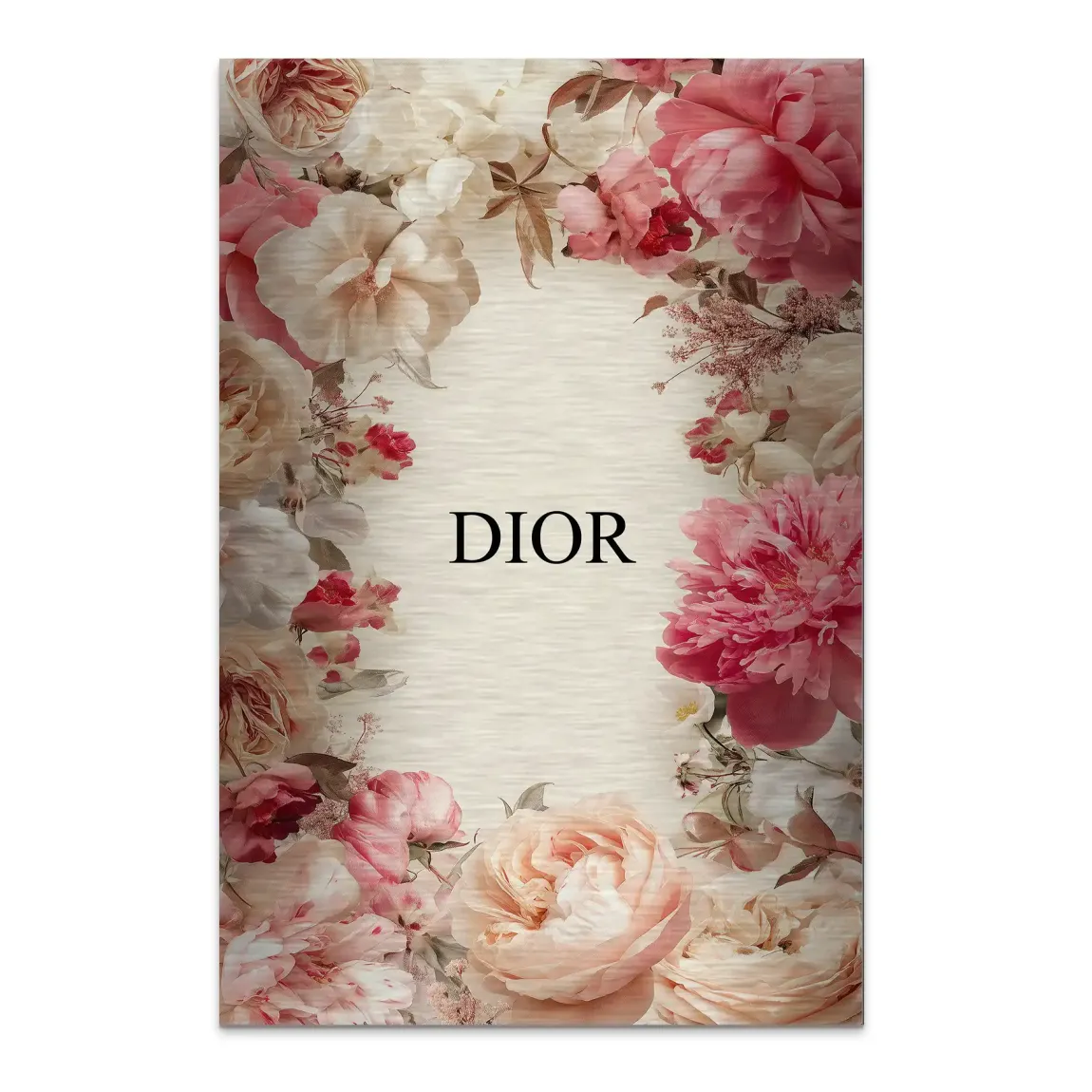 Floral Couture Alu Dibond Bild gebürstet - INGALERIE | Dein Onlineshop für moderne Wandbilder