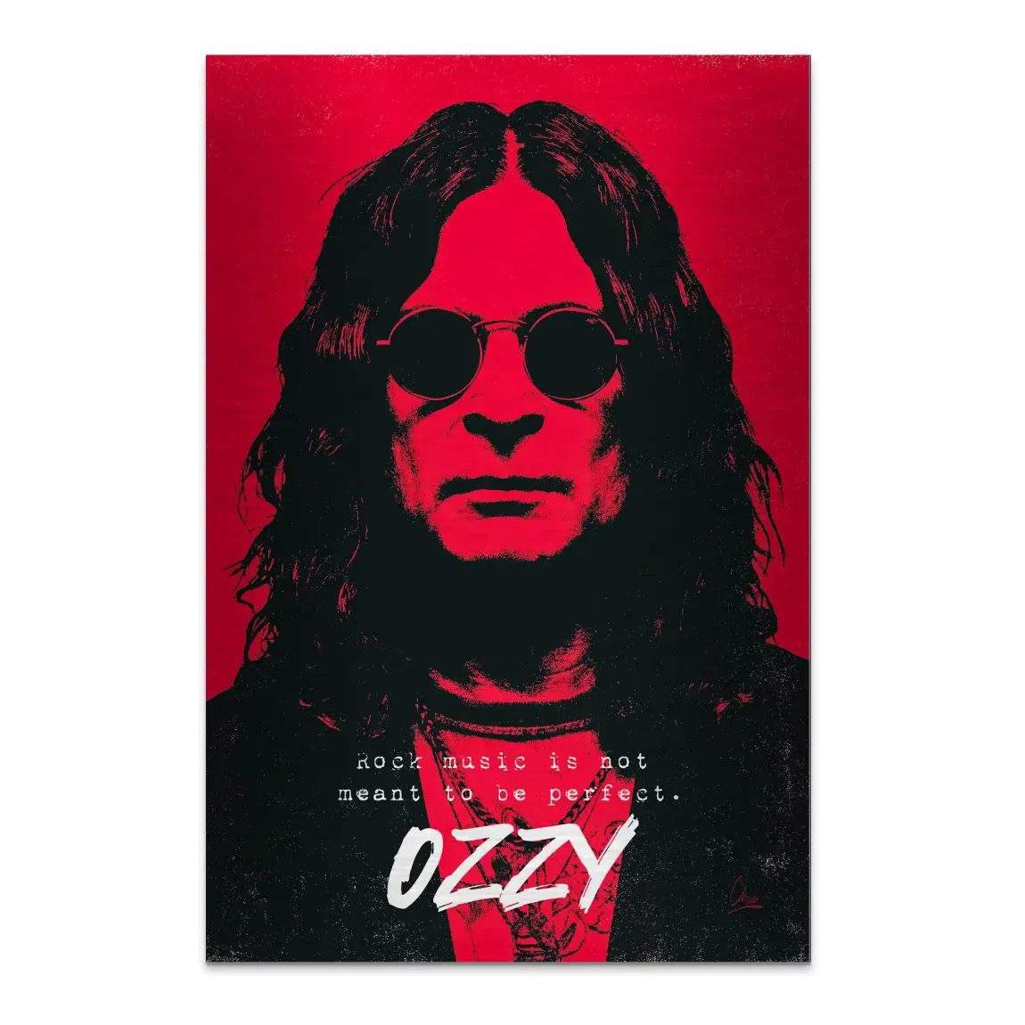 Ozzy Rock Spirit Alu Dibond Bild gebürstet