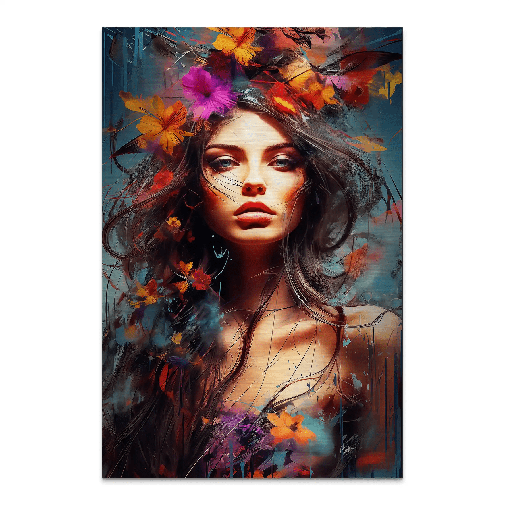 Beauty Art Abstrakt Alu Gebürstet Bild INGALERIE