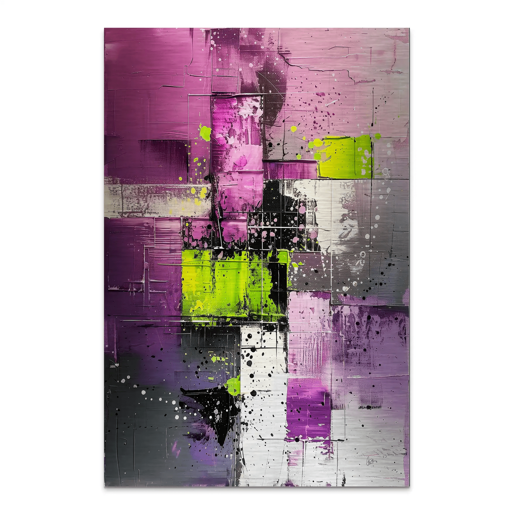 Abstrakt Nr.22 Alu Gebürstet Bild INGALERIE