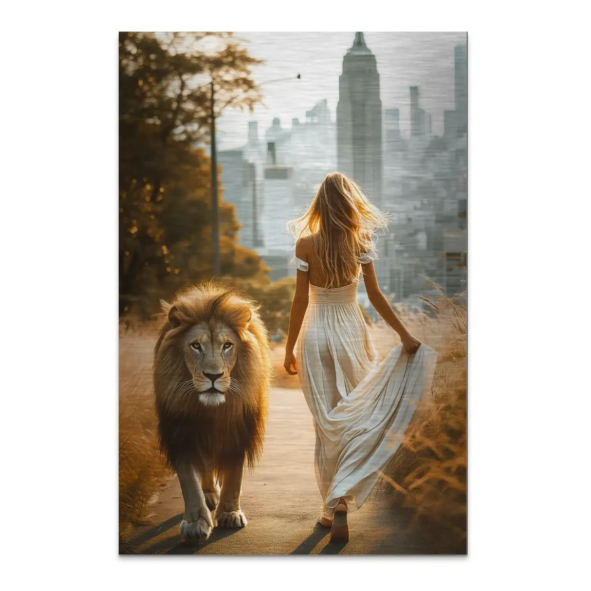Walk of Courage Alu Dibond Bild gebürstet