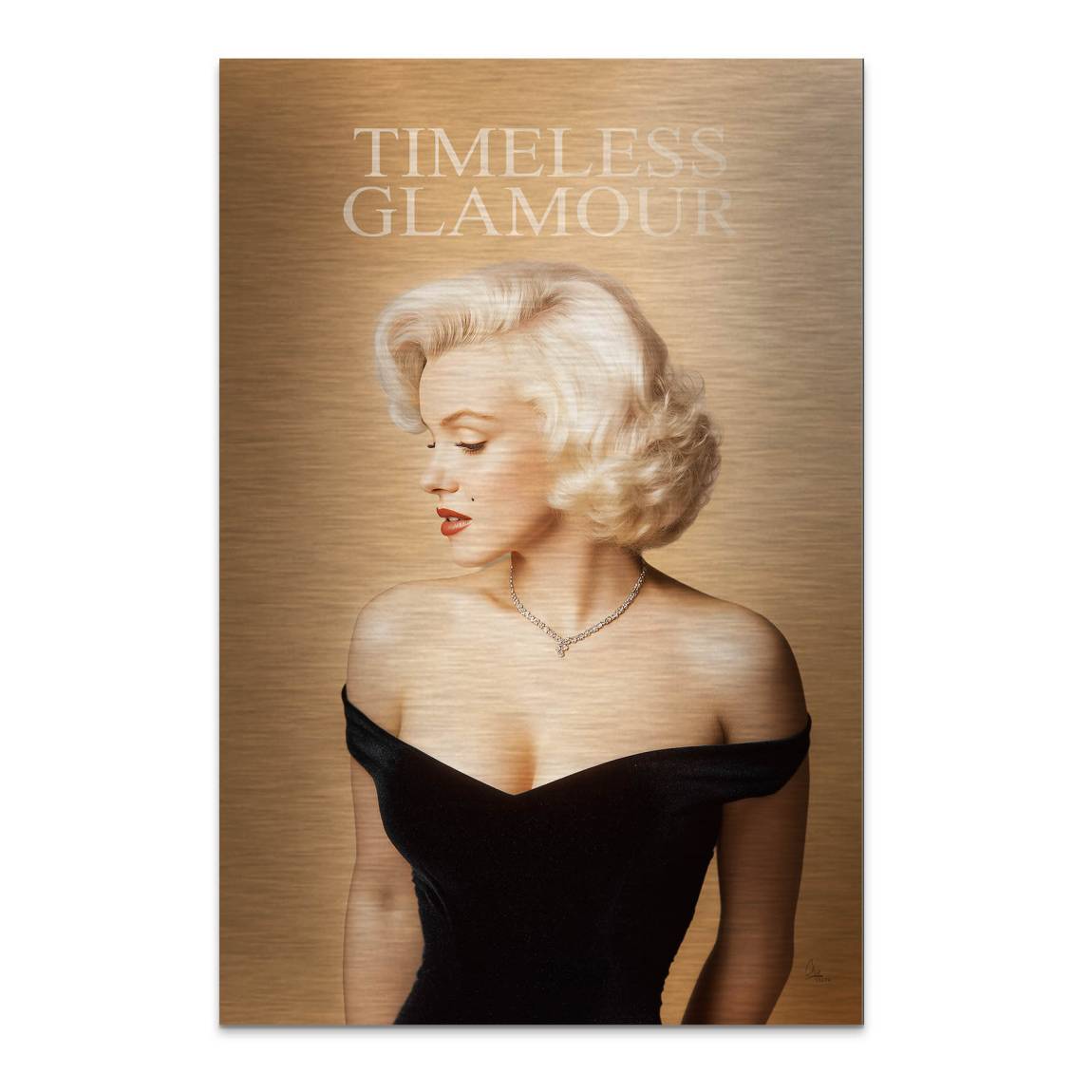 Marilyn Monroe Timeless Aluminiumbild gebürstet