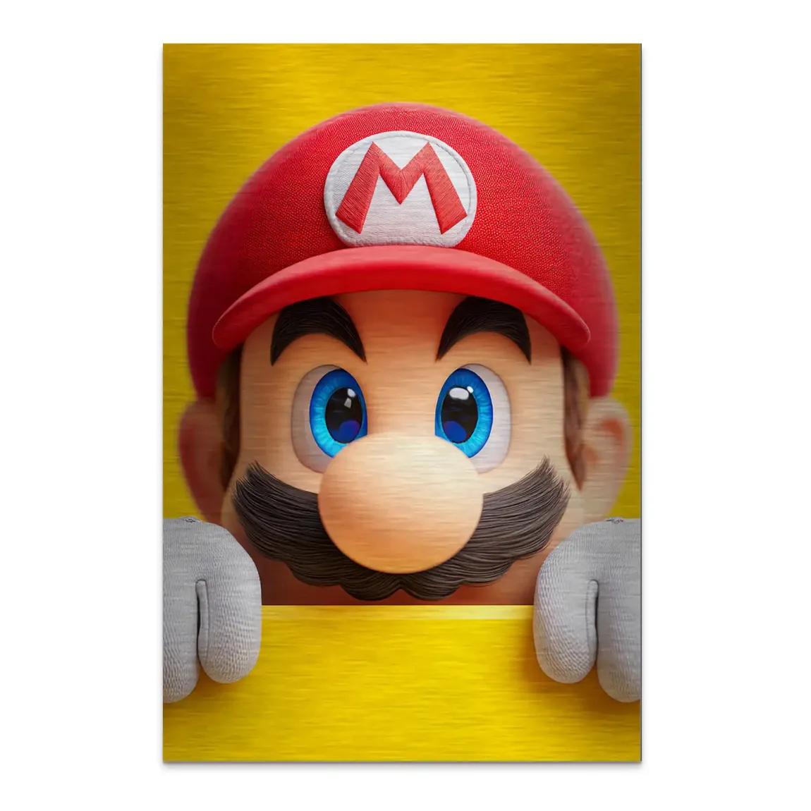 Mario Ikone Alu Dibond Bild gebürstet