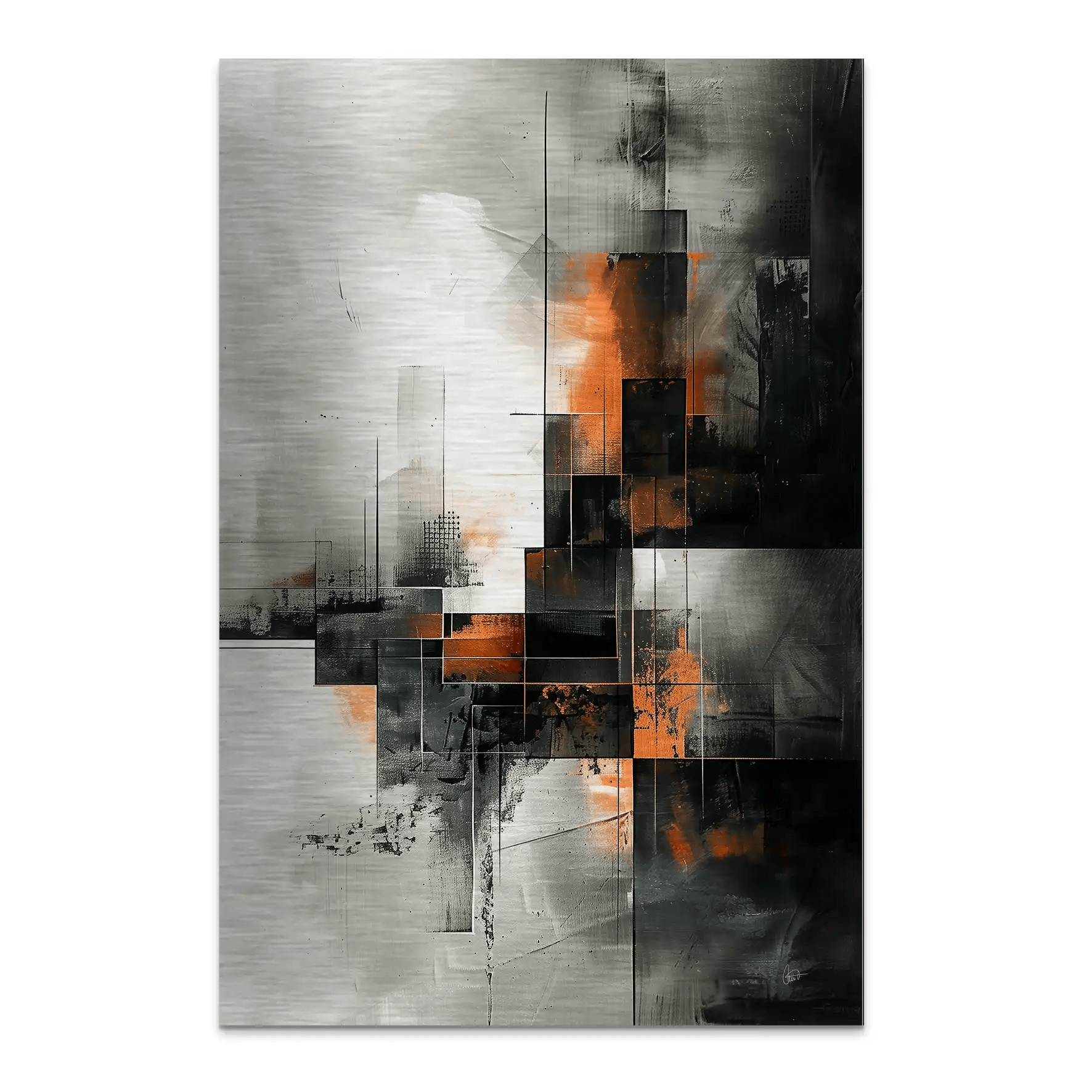 Abstrakt Nr.25 Alu Gebürstet Bild INGALERIE