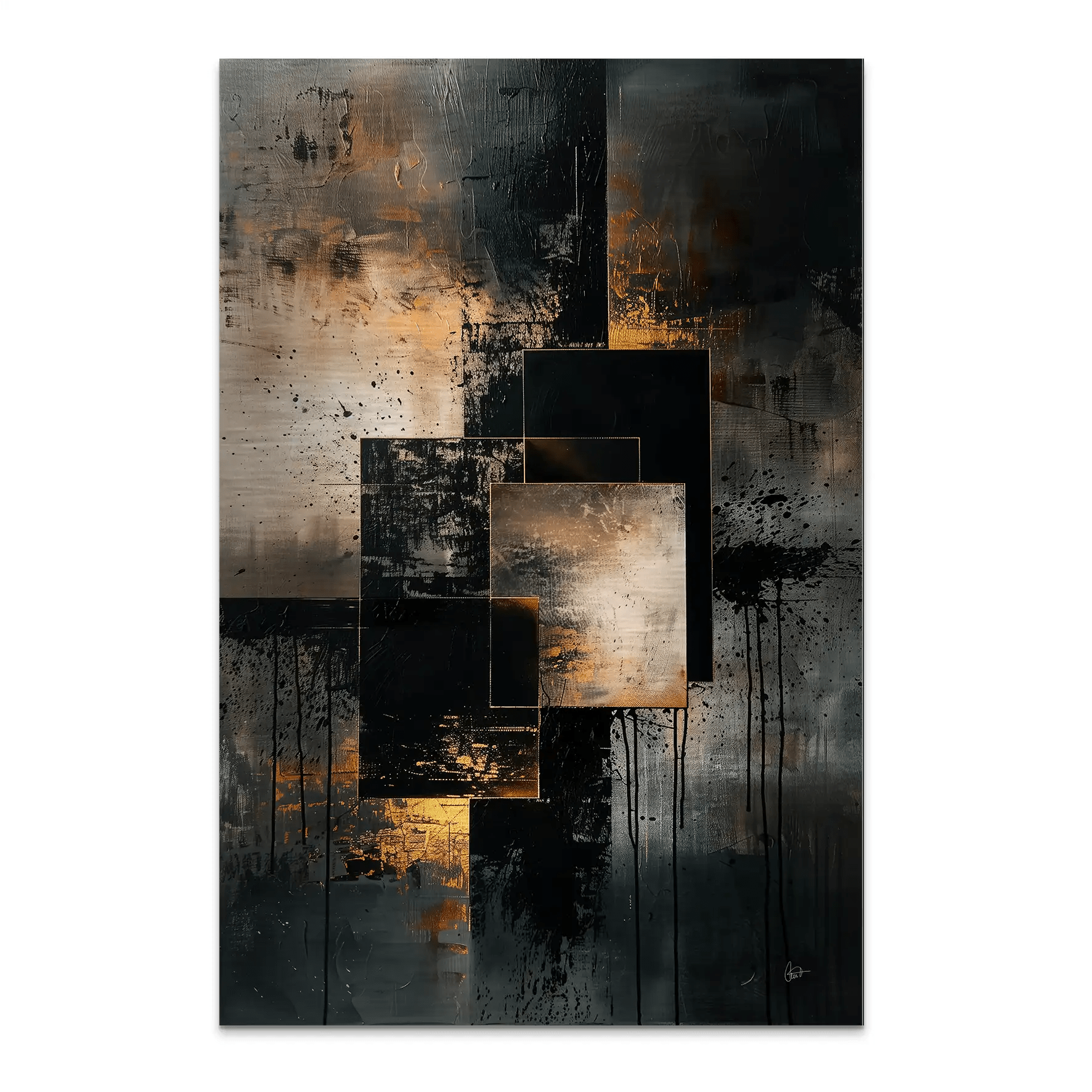 Abstrakt Nr.26 Alu Gebürstet Bild INGALERIE