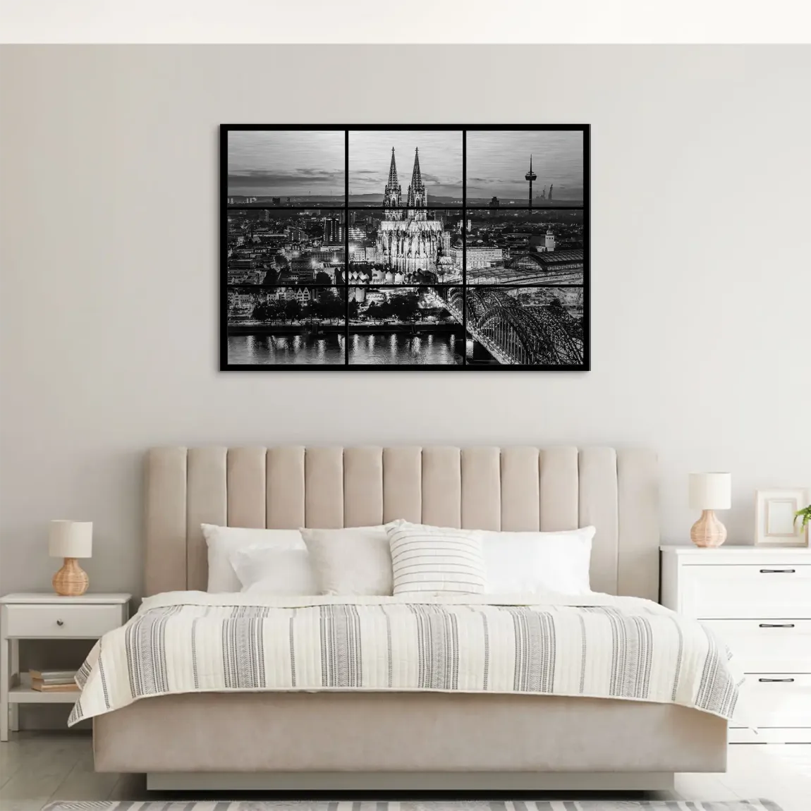 Köln Noir View AluDibond Gebürstet