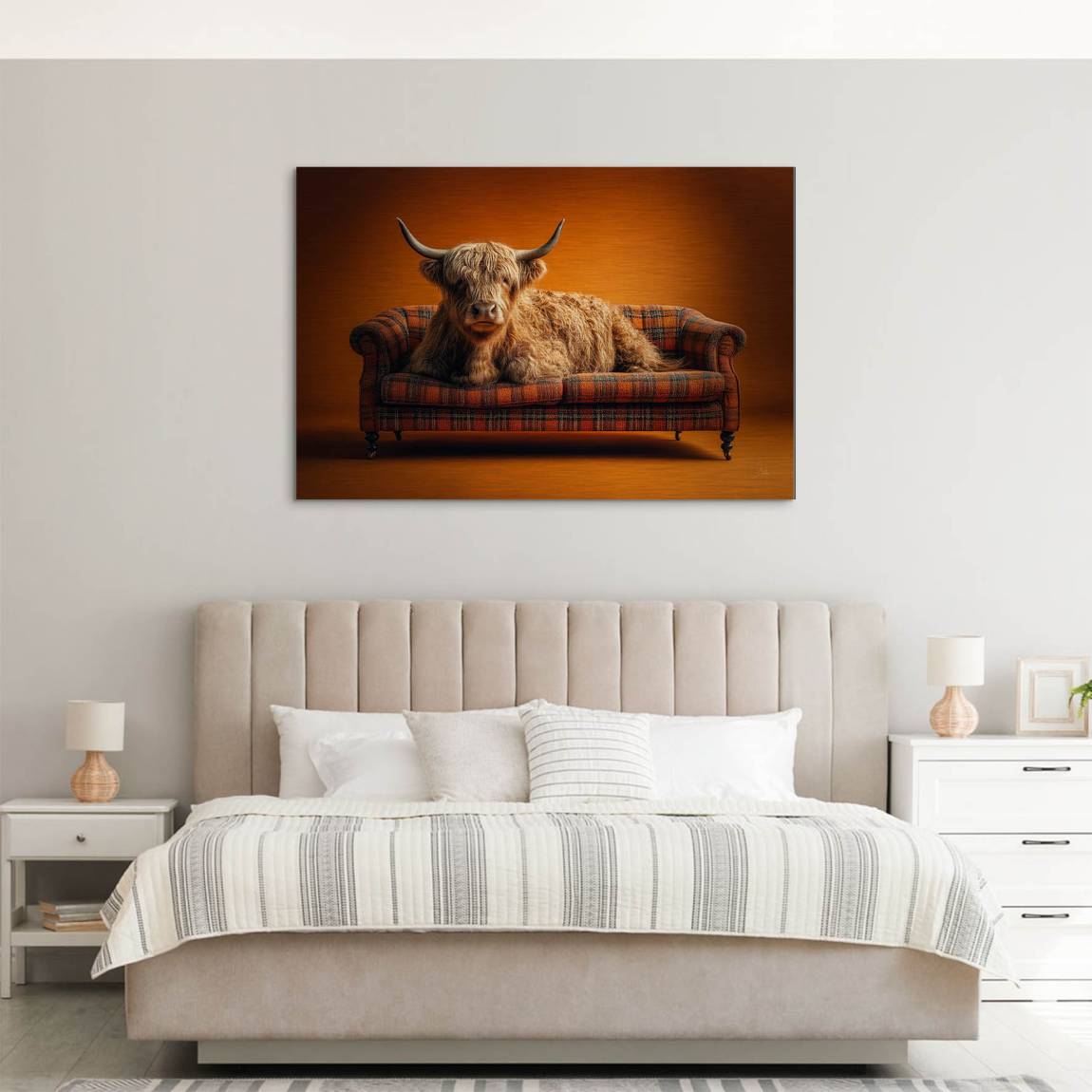 Highland Lounge Alu Dibond Gebürstet Bild