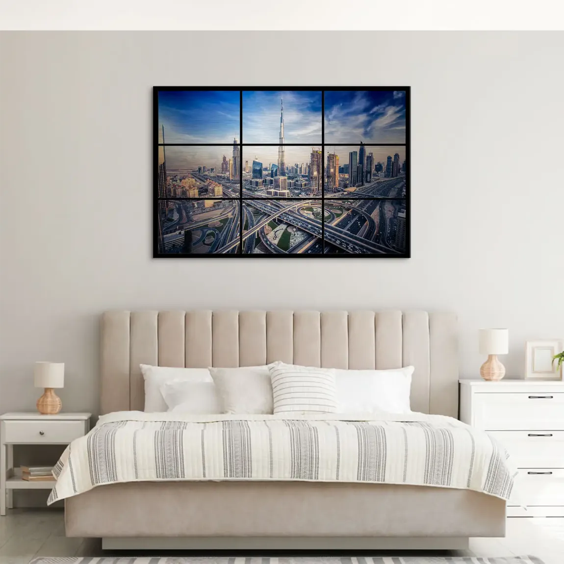 Skyline Dreams Dubai AluDibond Gebürstet