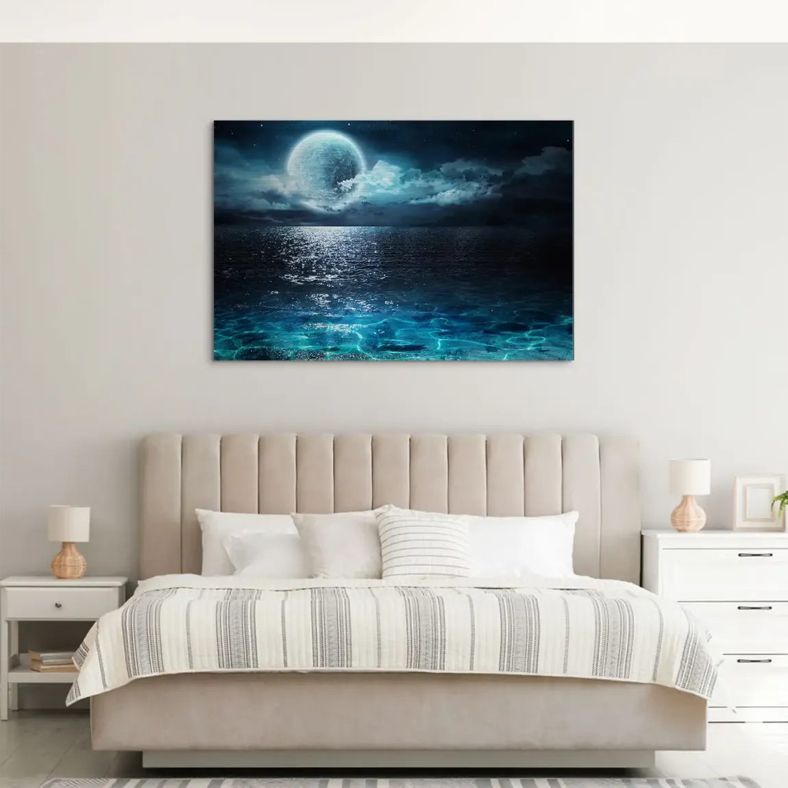 Moonlight Ocean Dream AluDibond Gebürstet