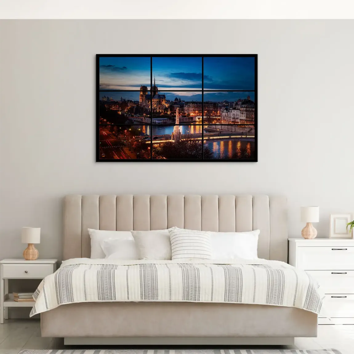 Twilight over Paris Alu Gebürstet