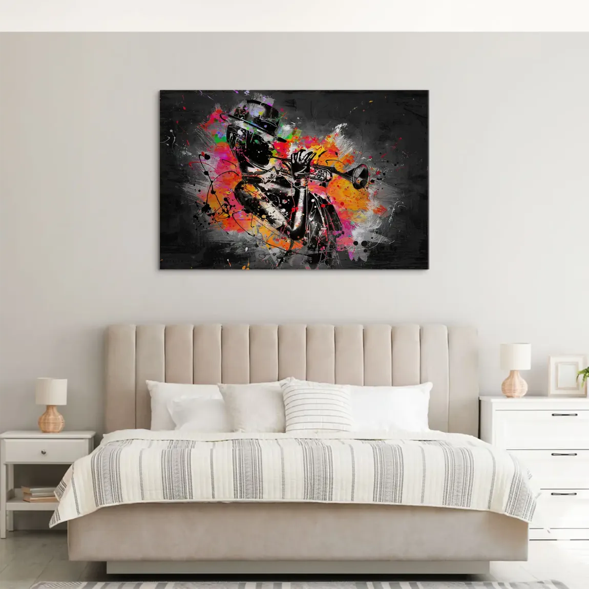 Jazzman Pop Style AluDibond Gebürstet