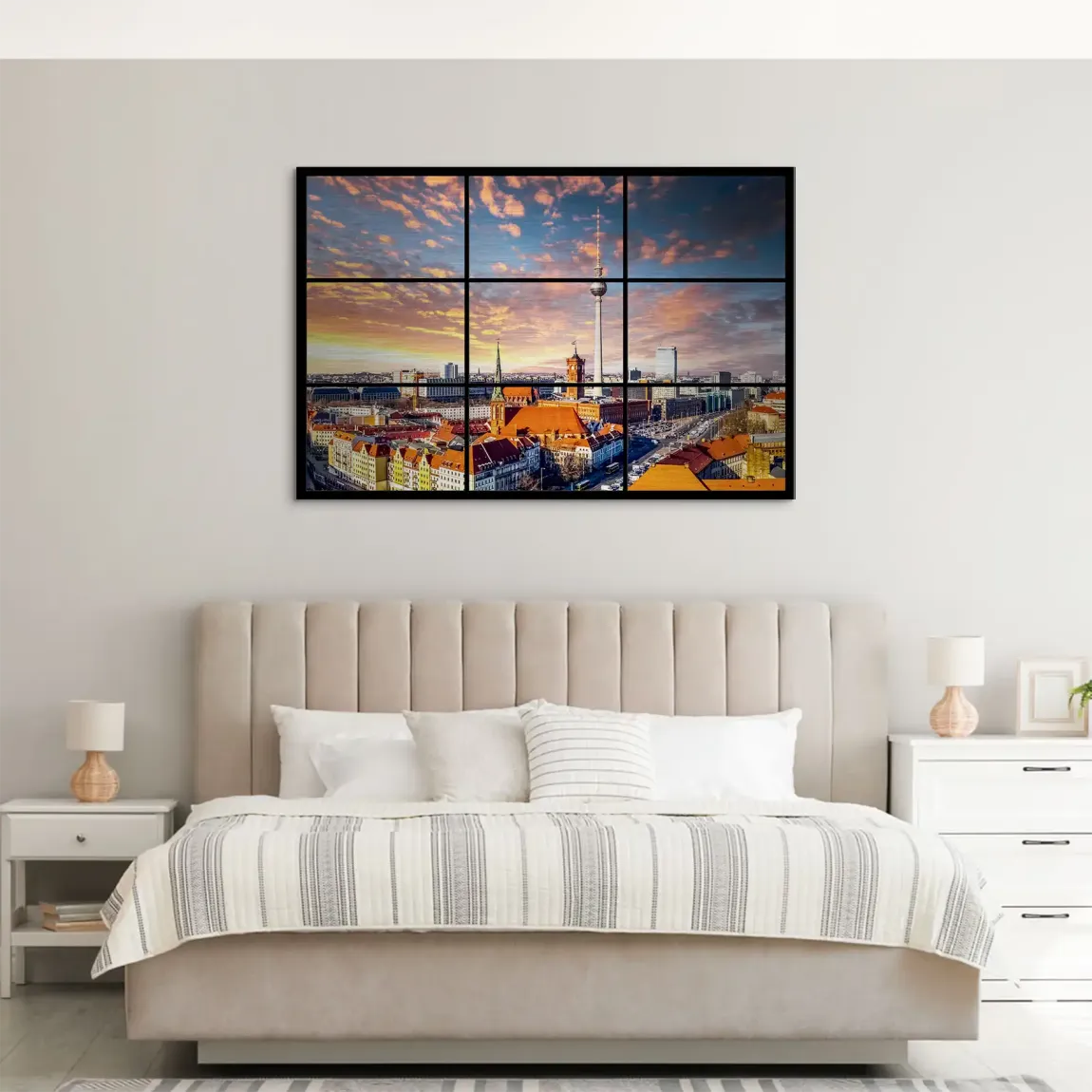 Berlin Skyline AluDibond Gebürstet