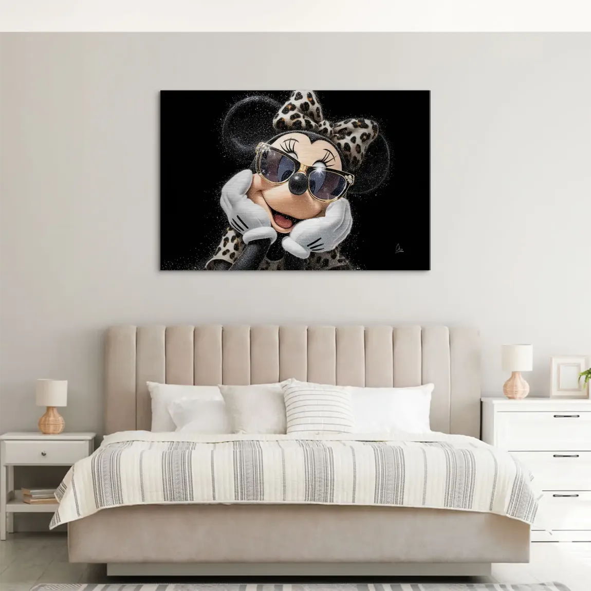 Minnie Maus Chic Spark AluDibond Gebürstet