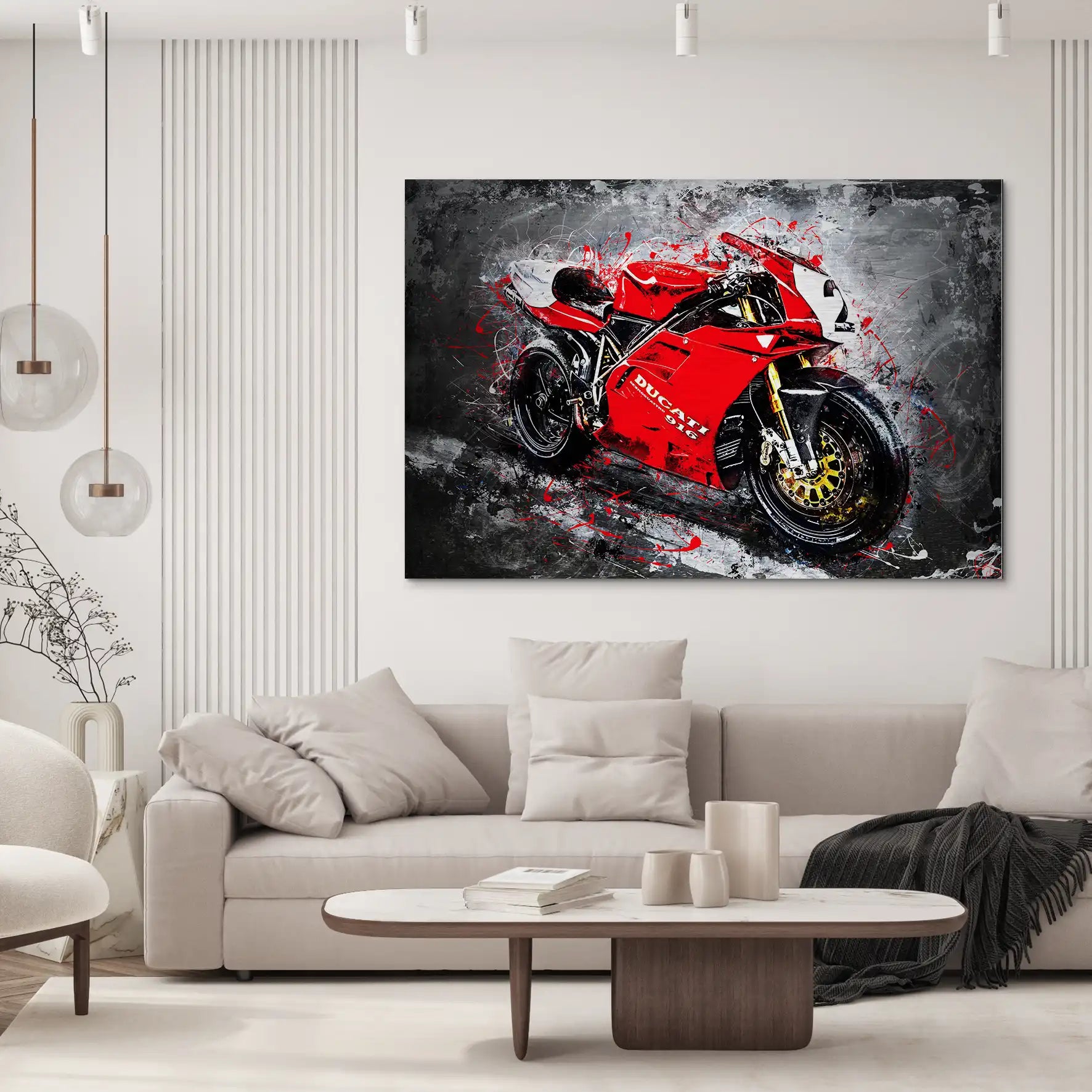 Ducati 916 Abstrakt AluDibond Gebürstet INGALERIE