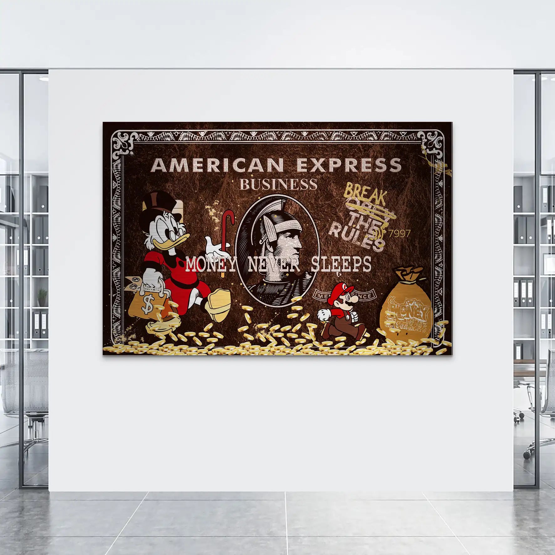 Dagobert Vintage Amex AluDibond Gebürstet INGALERIE