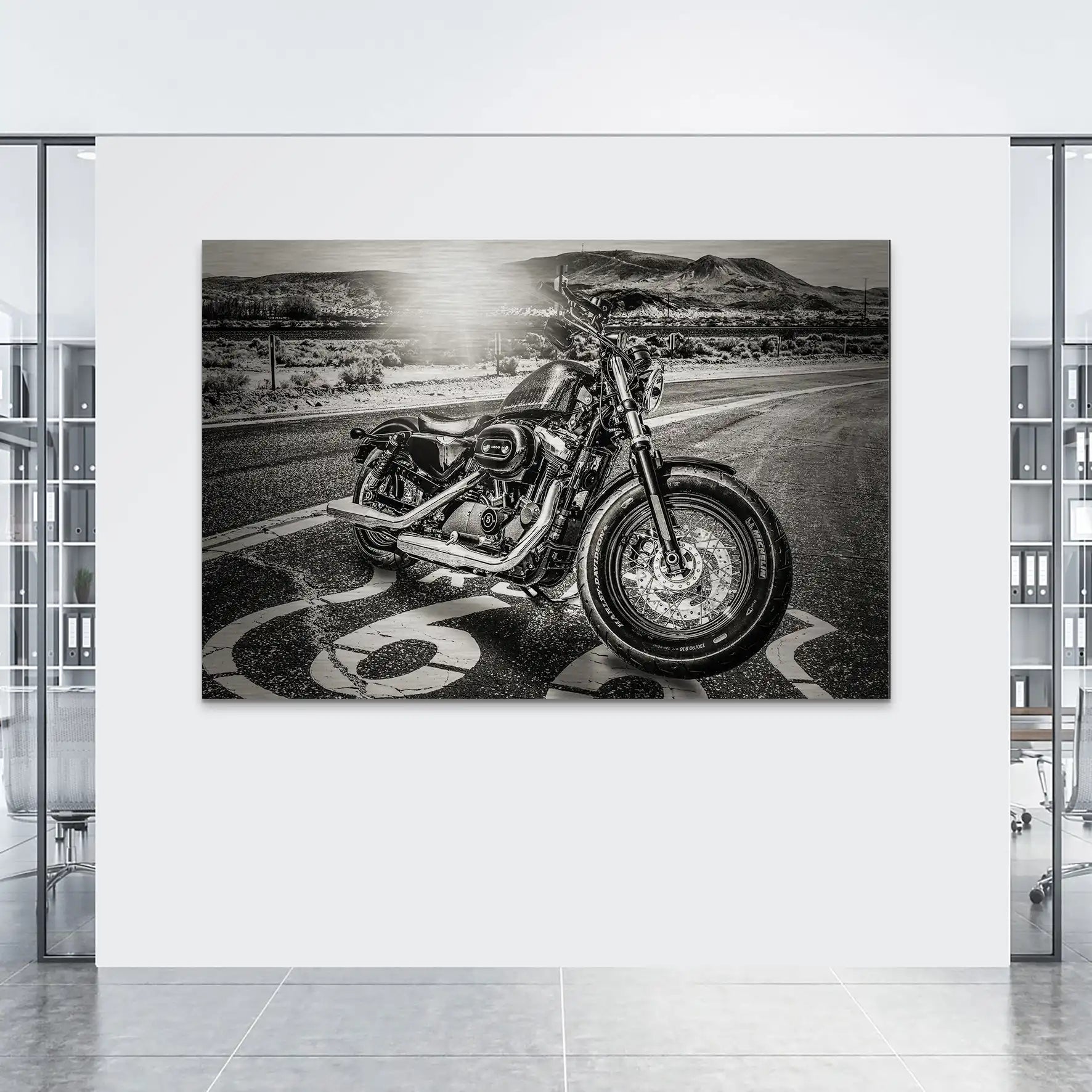 Route Heritage Edition – Harley Alu gebürstet Bild INGALERIE