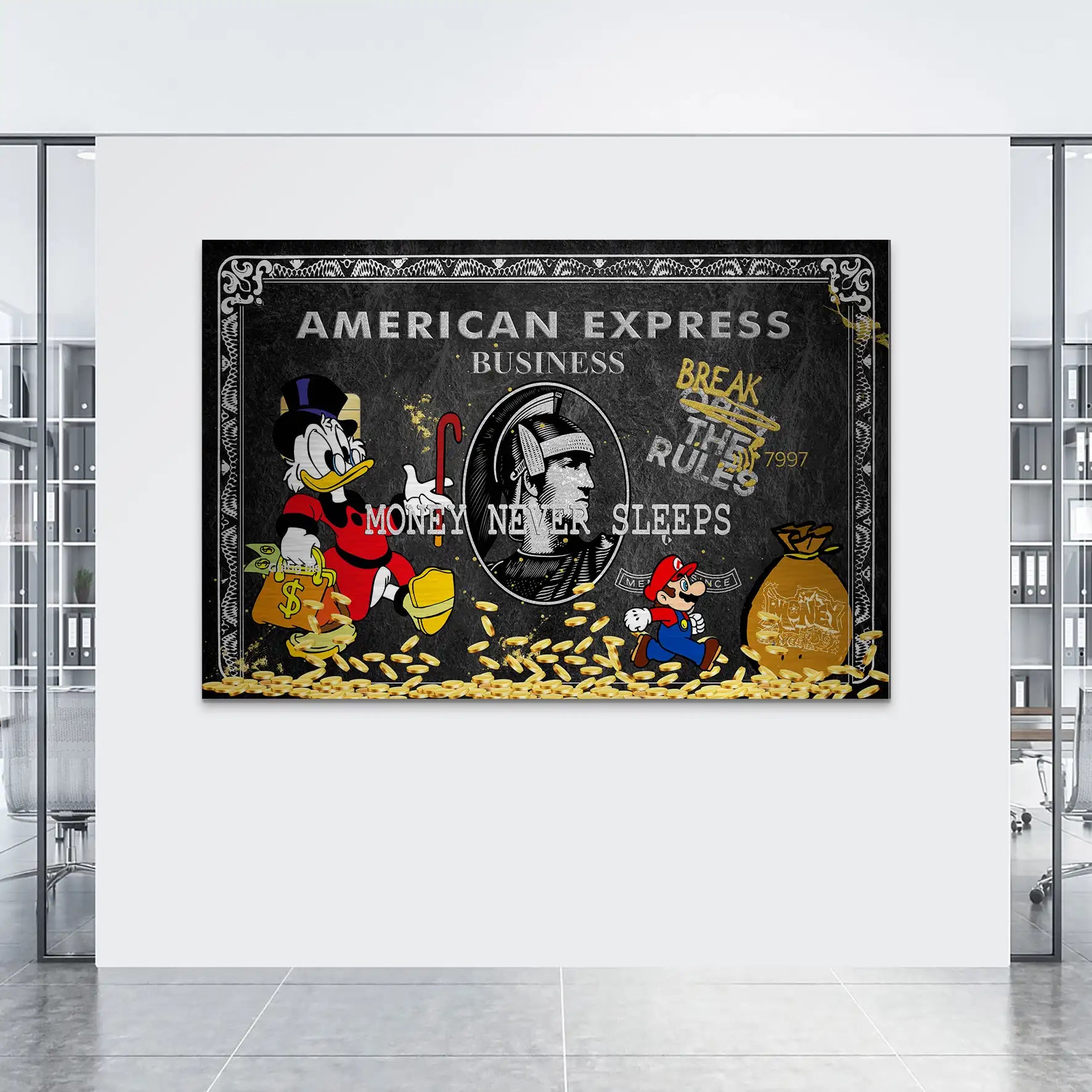Dagobert Black Amex AluDibond Gebürstet INGALERIE