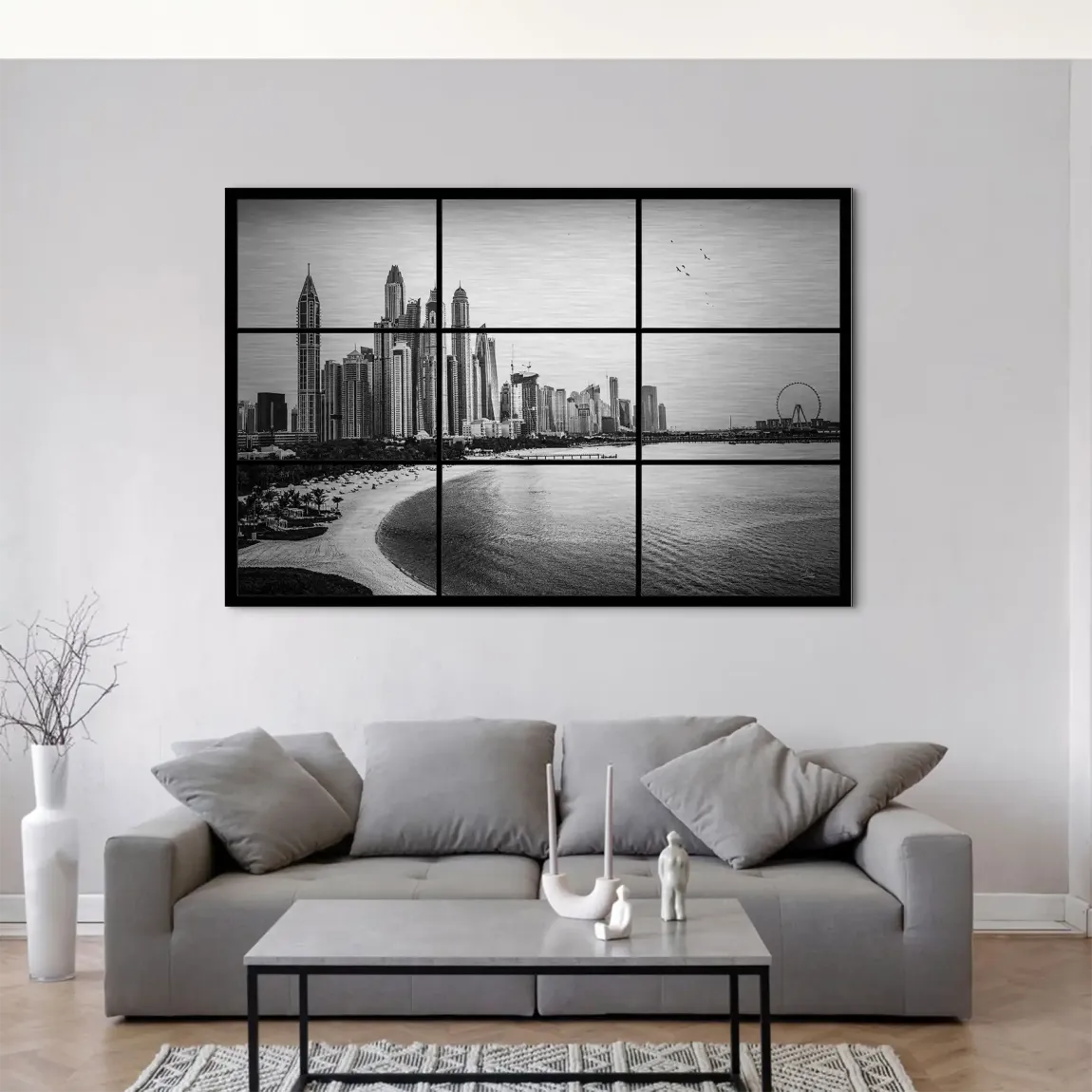 Dubai Noir Horizon AluDibond Gebürstet