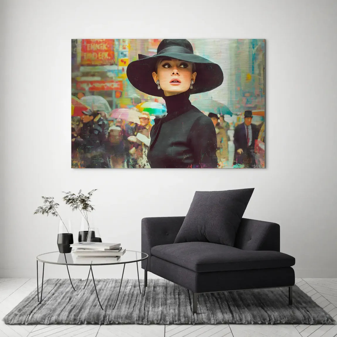 Audrey in New York Nr.2 AluDibond Gebürstet INGALERIE