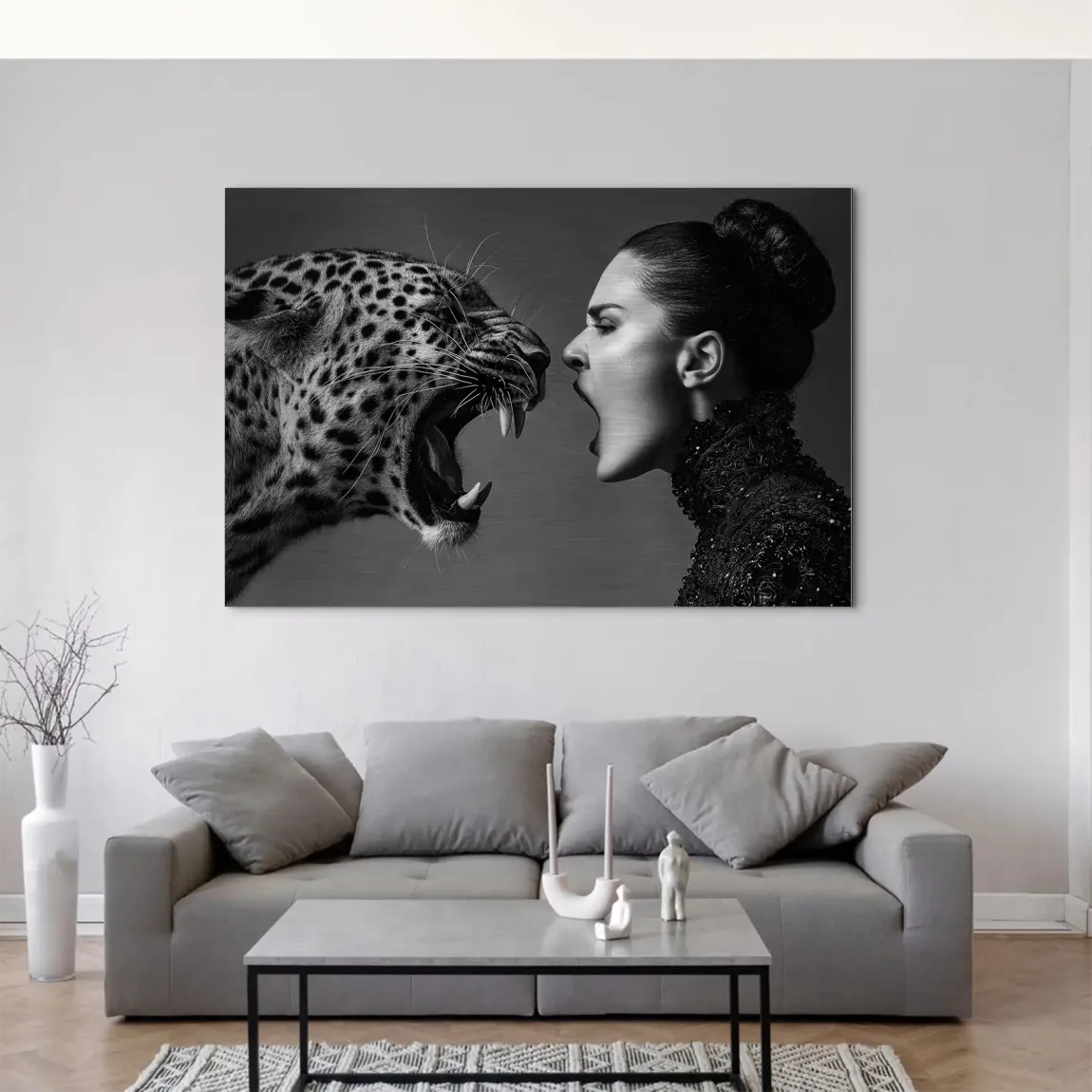 Wild Leopard Connection AluDibond Gebürstet