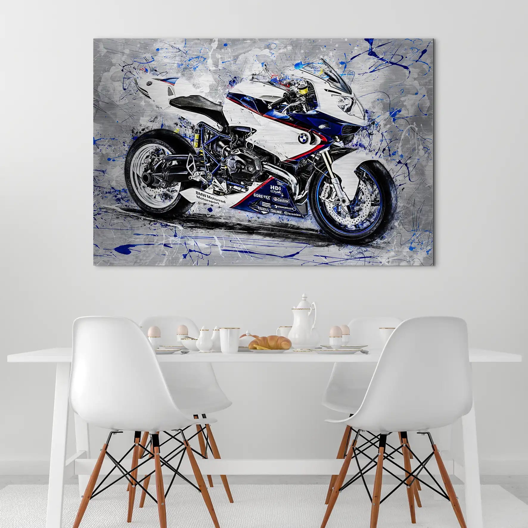 BMW HP2 Sport Abstrakt Alu Gebürstet Bild INGALERIE