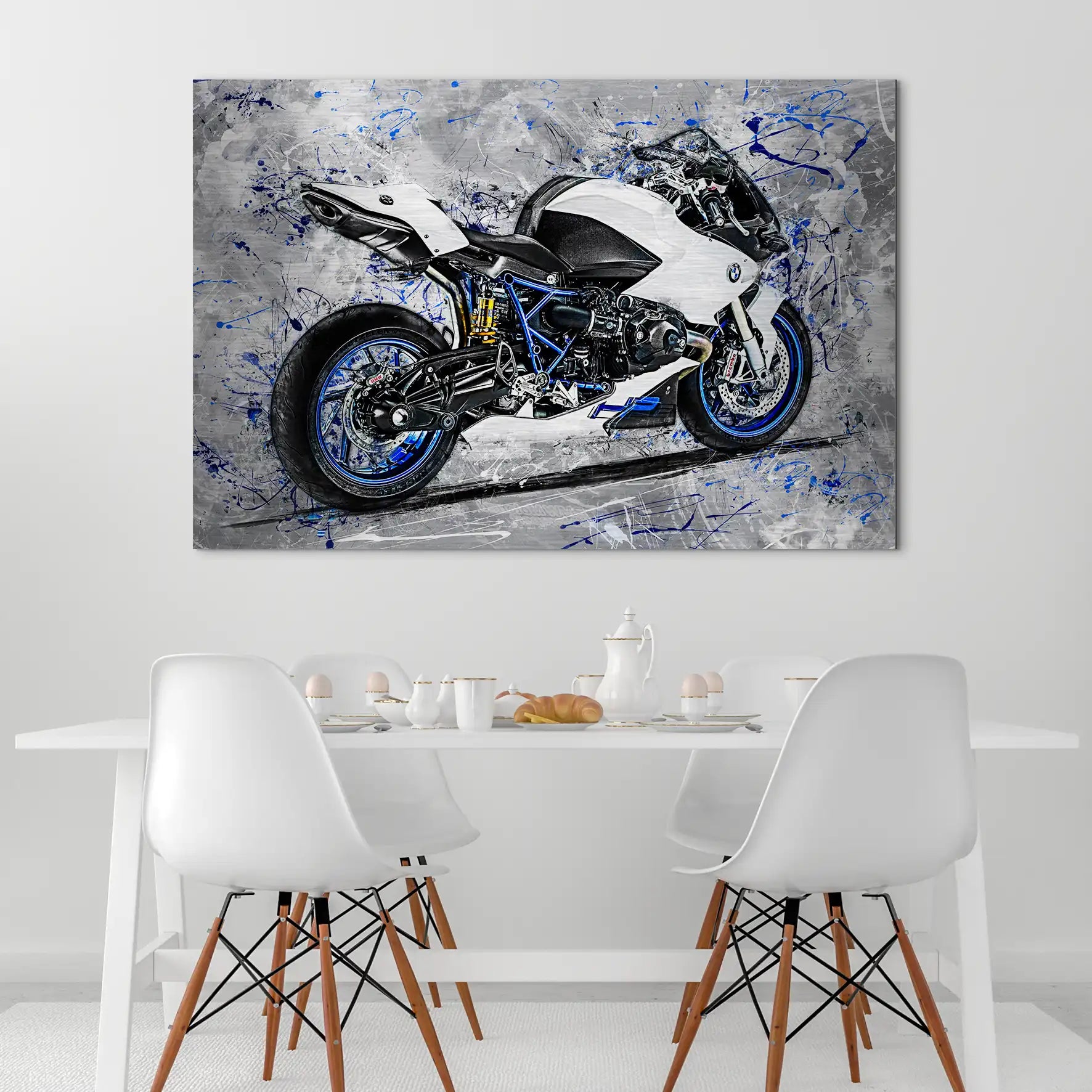 BMW HP2 Abstrakt Art Alu Gebürstet INGALERIE