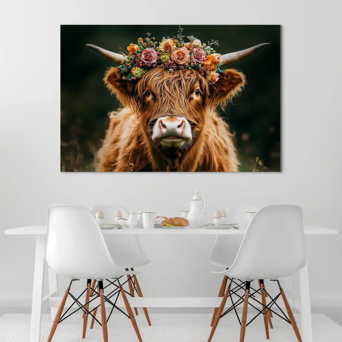 Highland Cow AluDibond Gebürstet INGALERIE