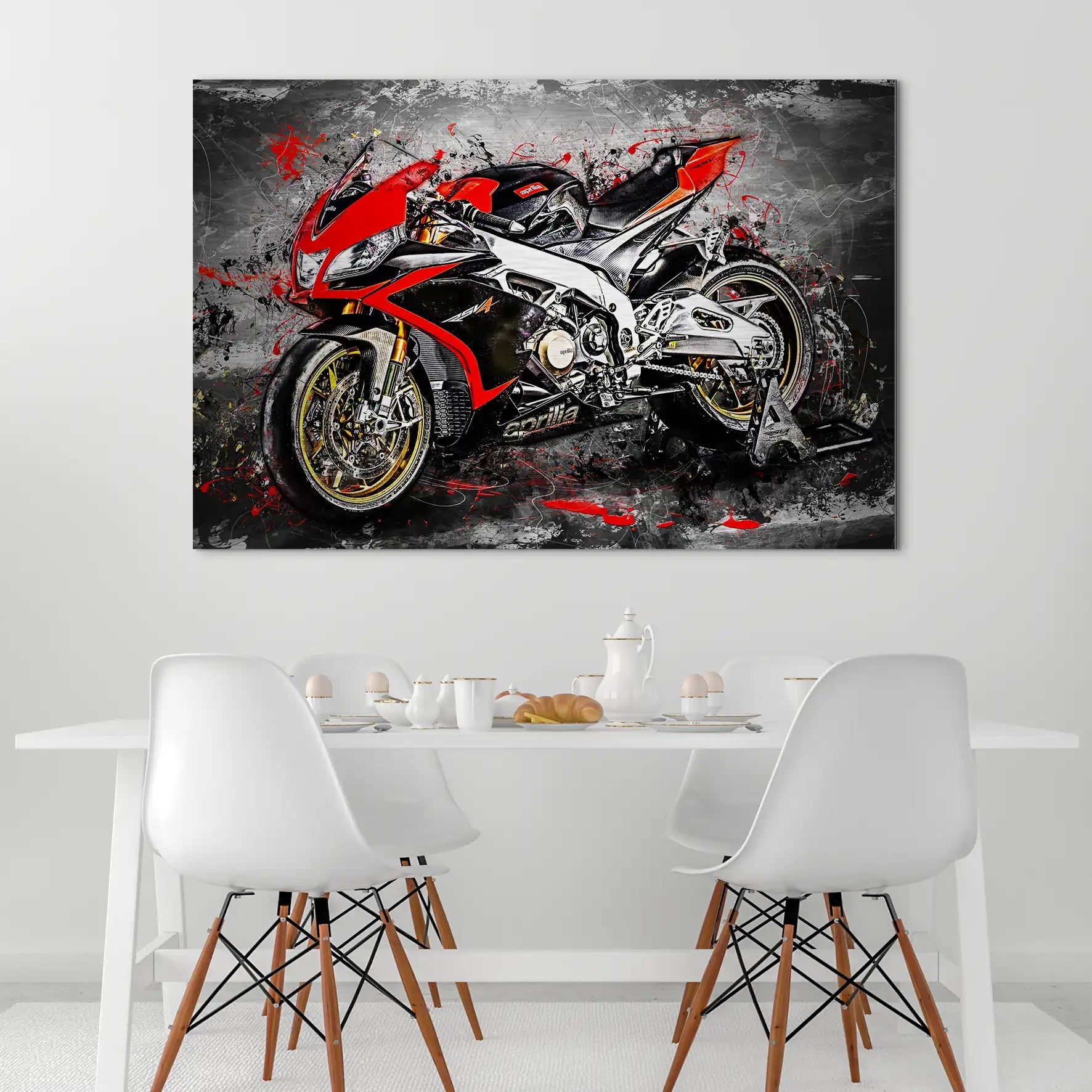 Aprilia RSV4 Abstrakt AluDibond Gebürstet INGALERIE