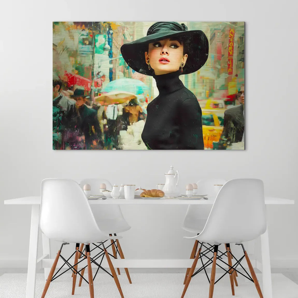 Audrey in New York AluDibond Gebürstet INGALERIE
